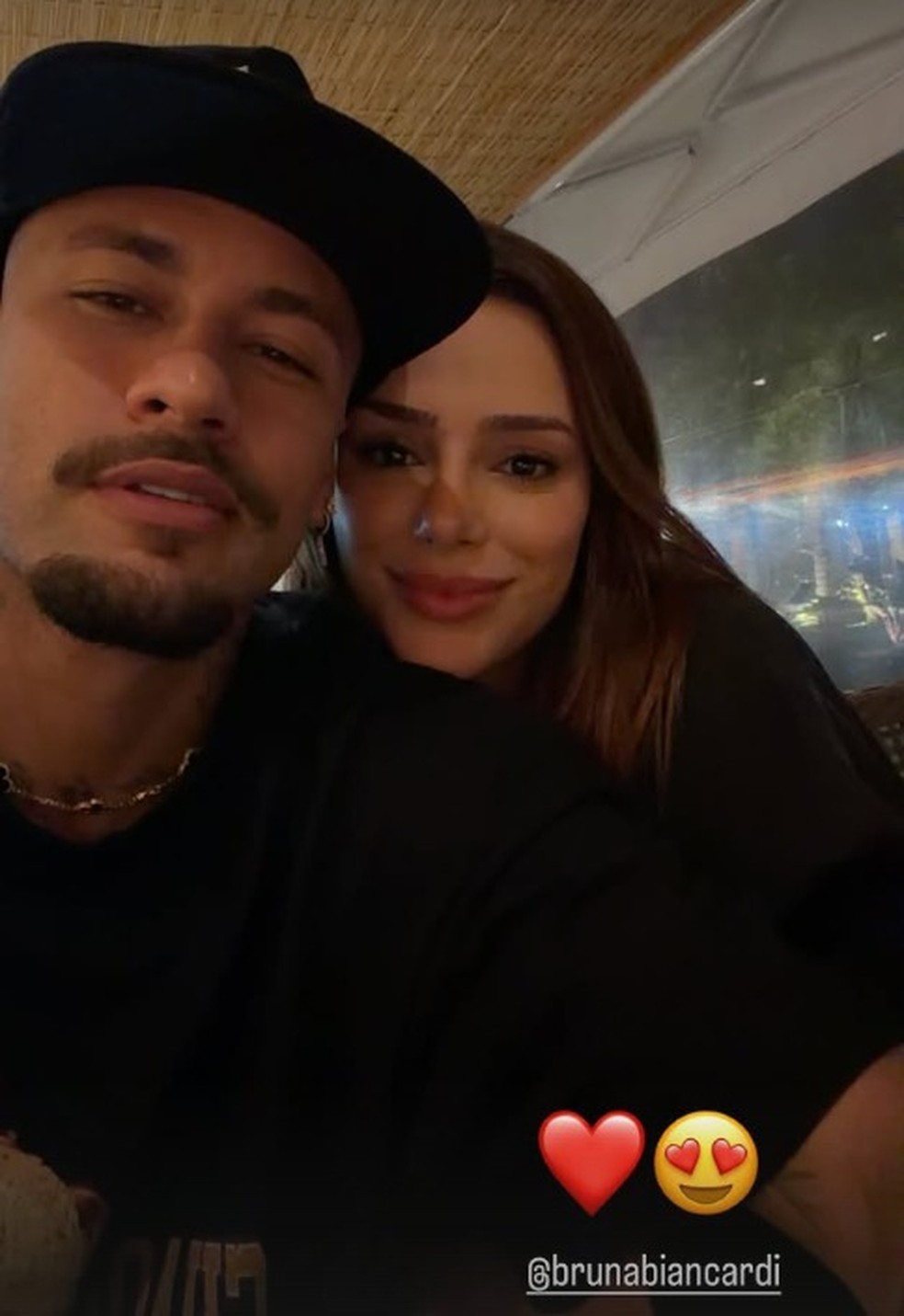 Neymar e Bruna Biancardi — Foto: Reprodução/Instagram