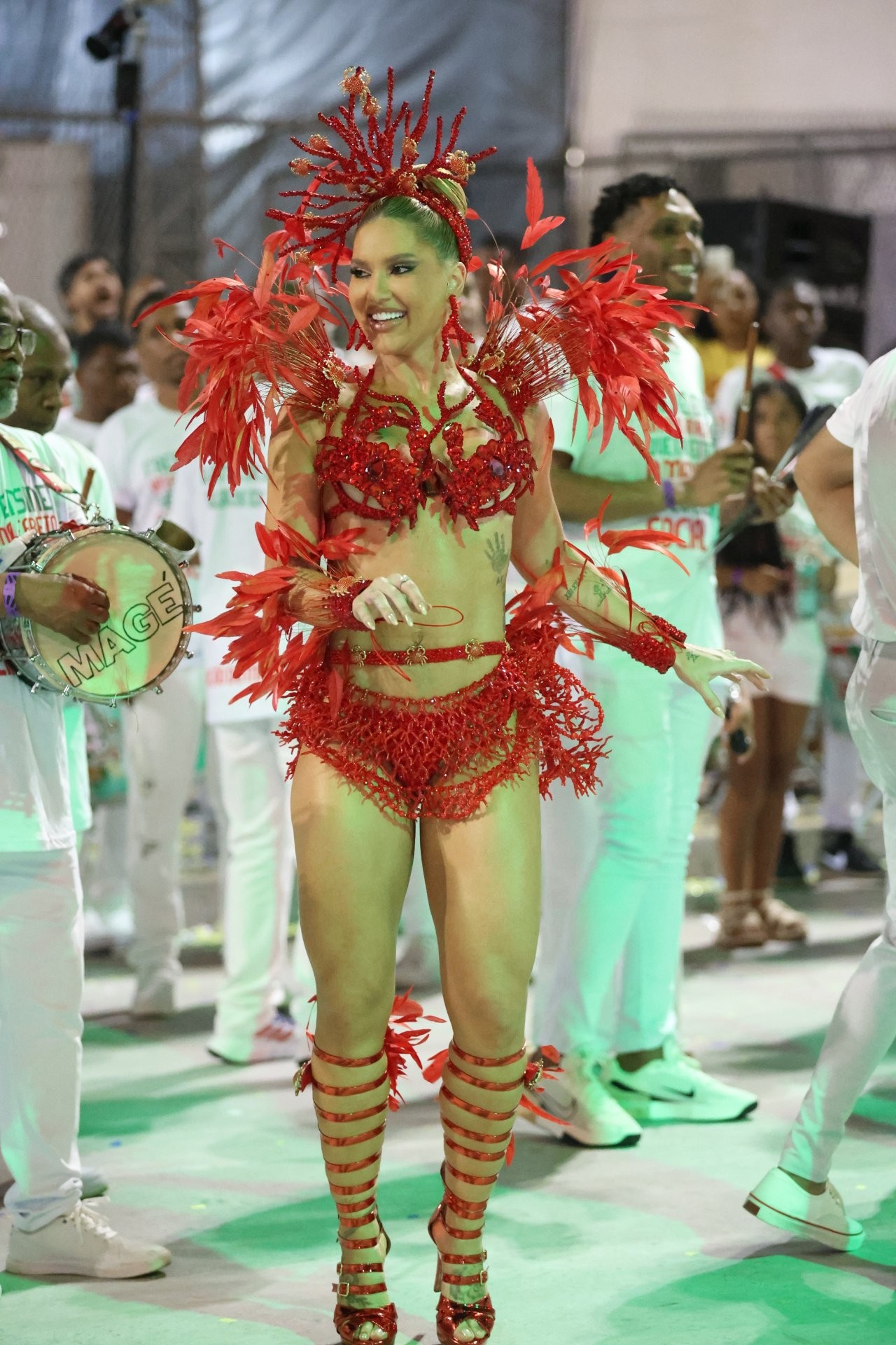 Virginia Fonseca em minidesfile da Grande Rio — Foto: Daniel Pinheiro/BrazilNews