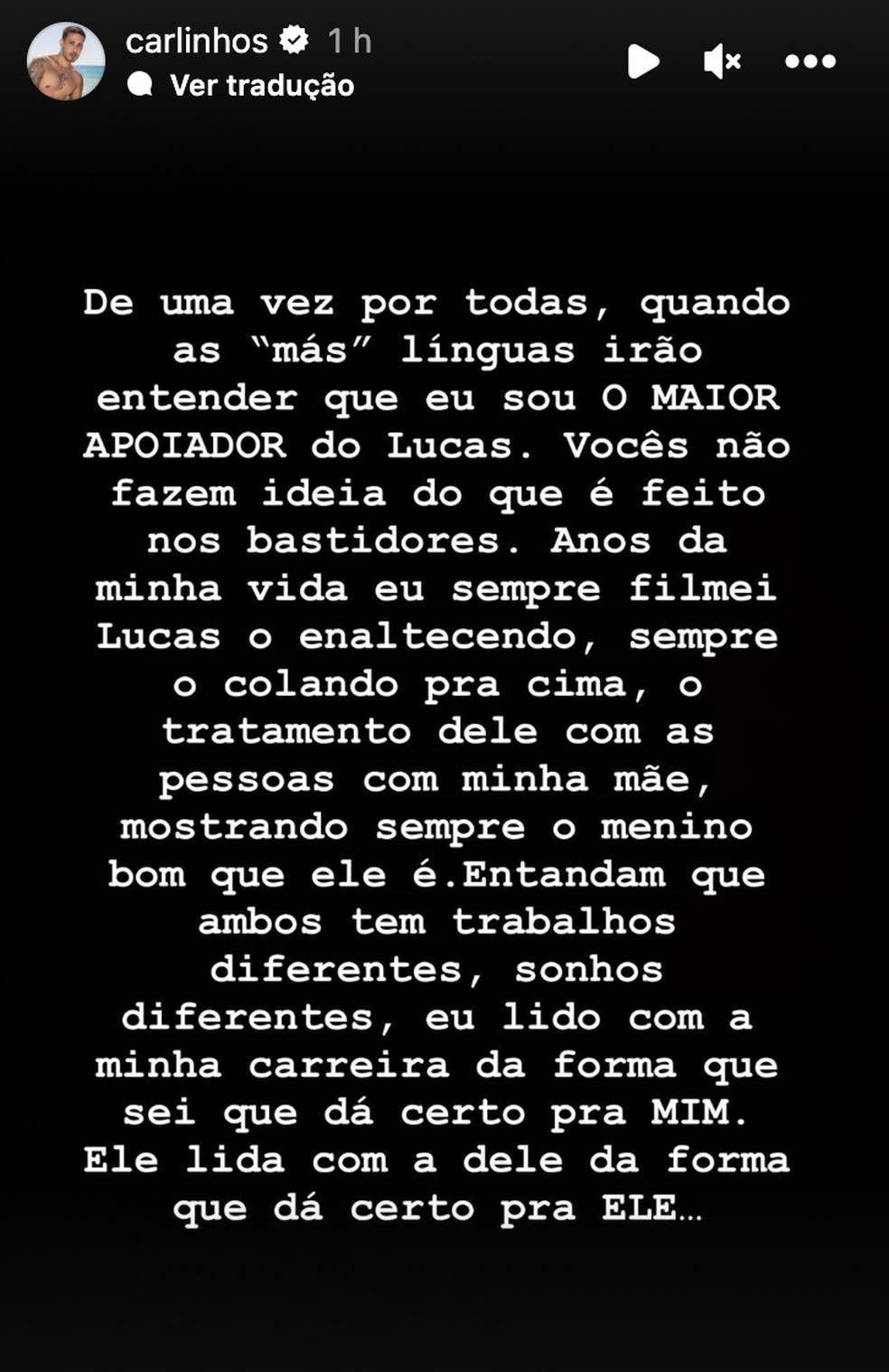 Carlinhos Maia desabafa sobre crise no casamento &mdash; Foto: Reprodu&ccedil;&atilde;o: Instagram