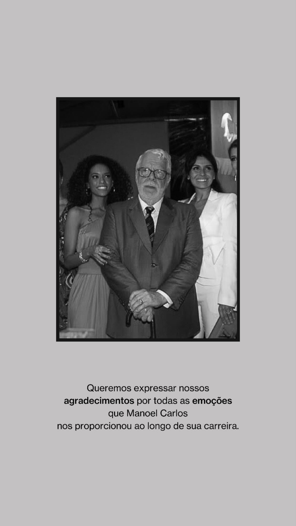 Manoel Carlos, o Maneco, completa 91 anos: 'Ao lado dos entes queridos'