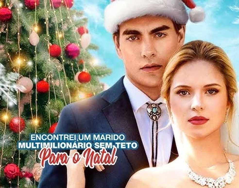 Novela vertical 'Encontrei um Marido Multimilionário Sem-Teto para o Natal' — Foto: Divulgação/ReelShort