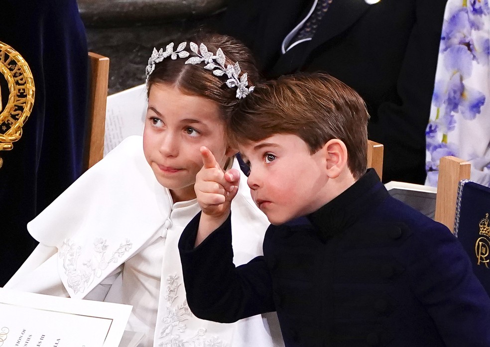 Príncipes Charlotte e Louis — Foto: Getty Images