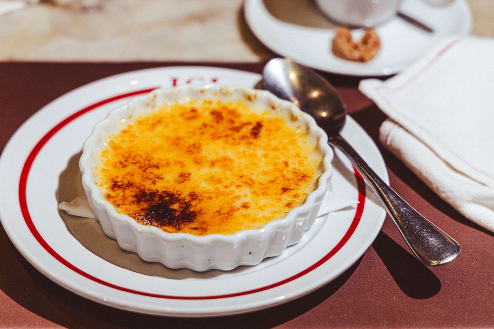 Crème Brûlée do ICI Brasserie — Foto: Mário Rodrigues
