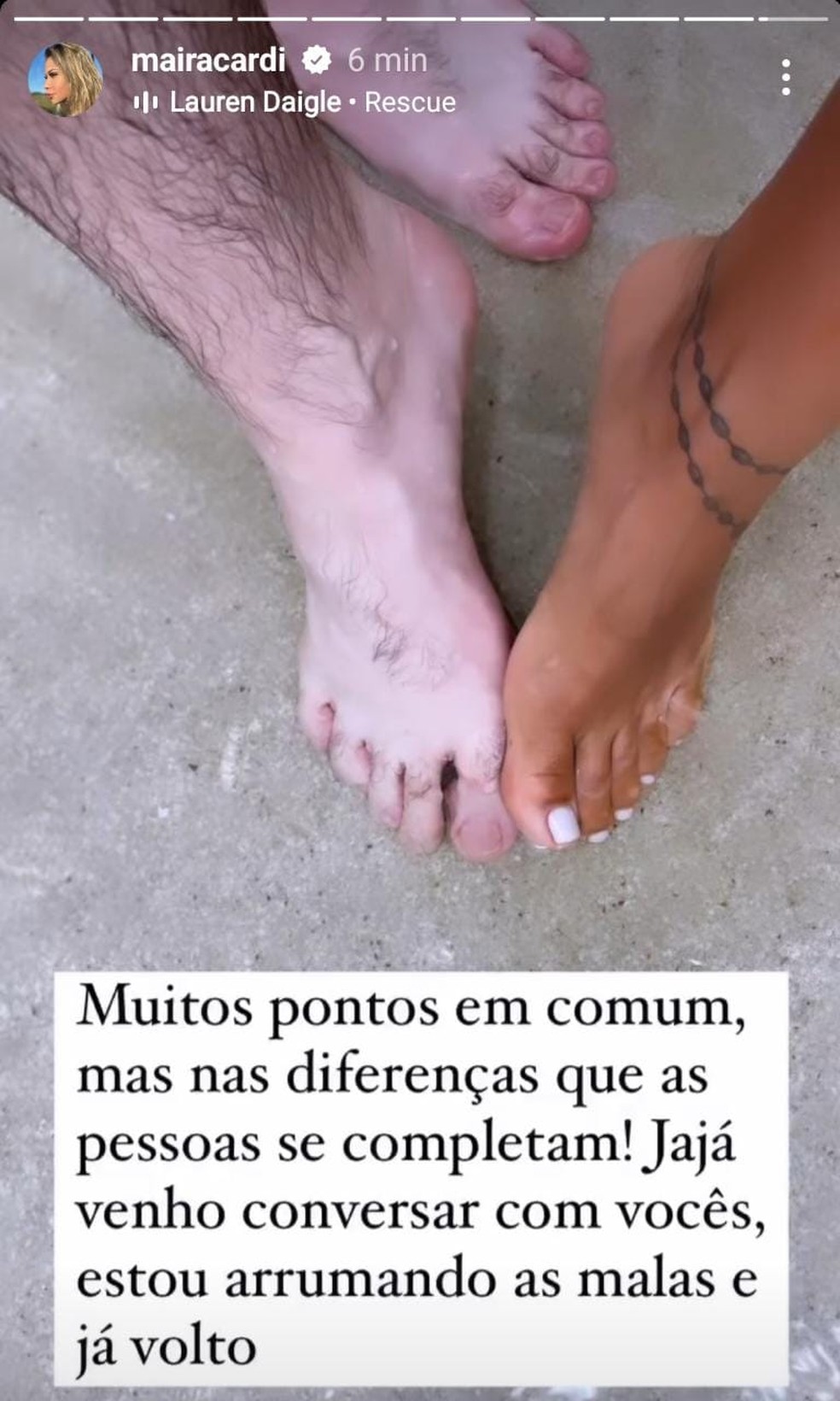 Maíra Cardi e Thiago Nigro — Foto: Reprodução / Instagram