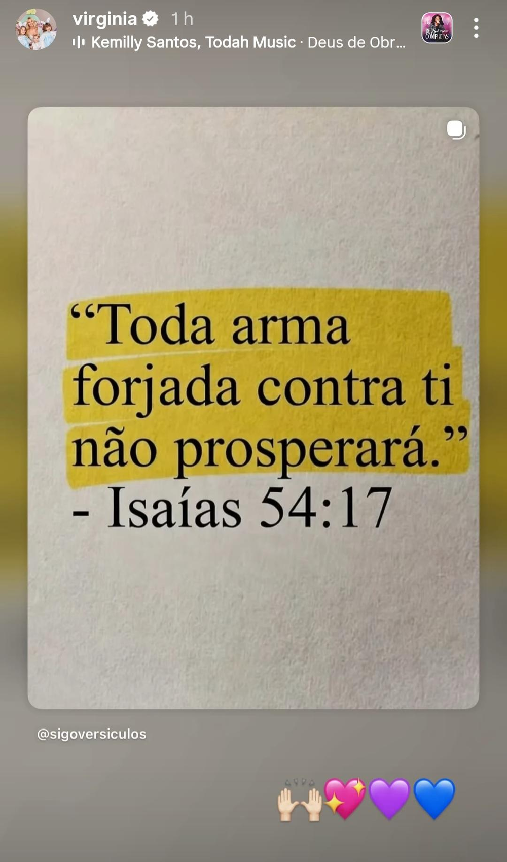 Virginia Fonseca publica versículo bíblico após Vini Jr. apagar vídeo do casal; rumores de crise se intensificam — image 4