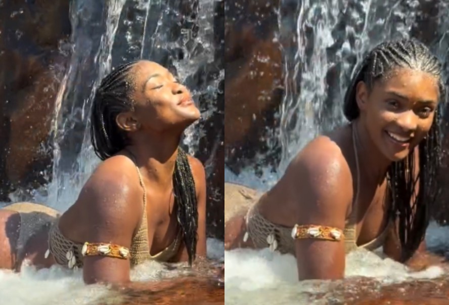 Erika Januza renova o bronzeado na Chapada dos Veadeiros