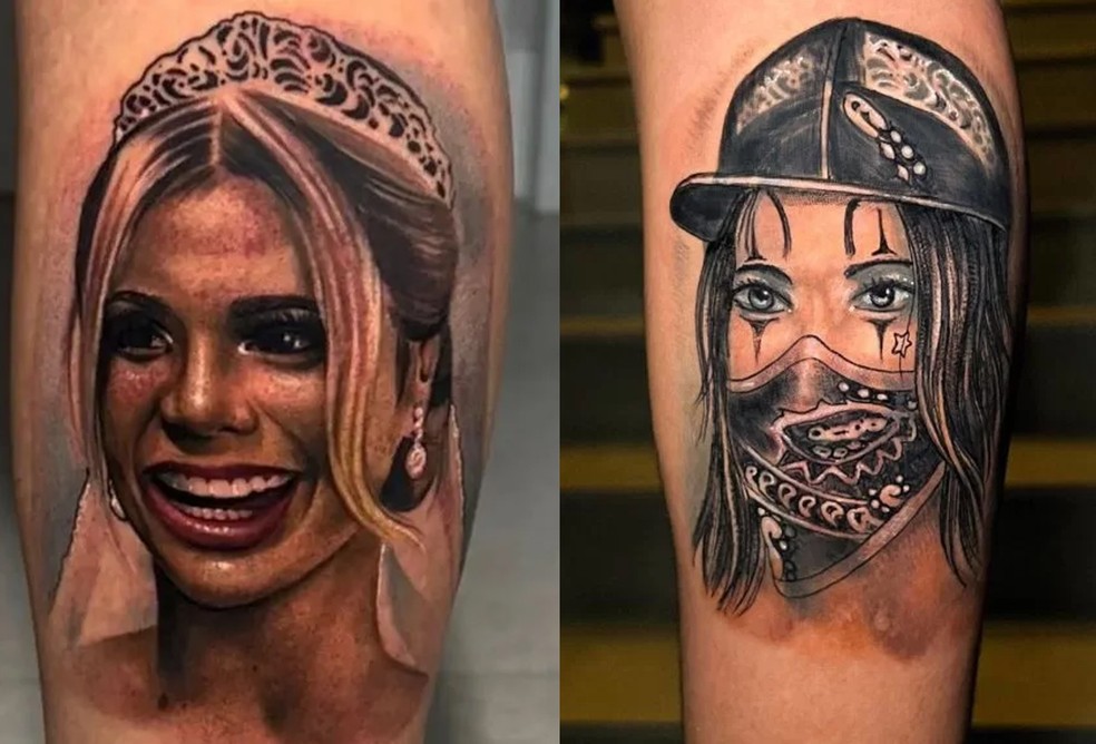 MC Guimê cobriu tatuagem do rosto de Lexa após divórcio — Foto: Reprodução/Instagram