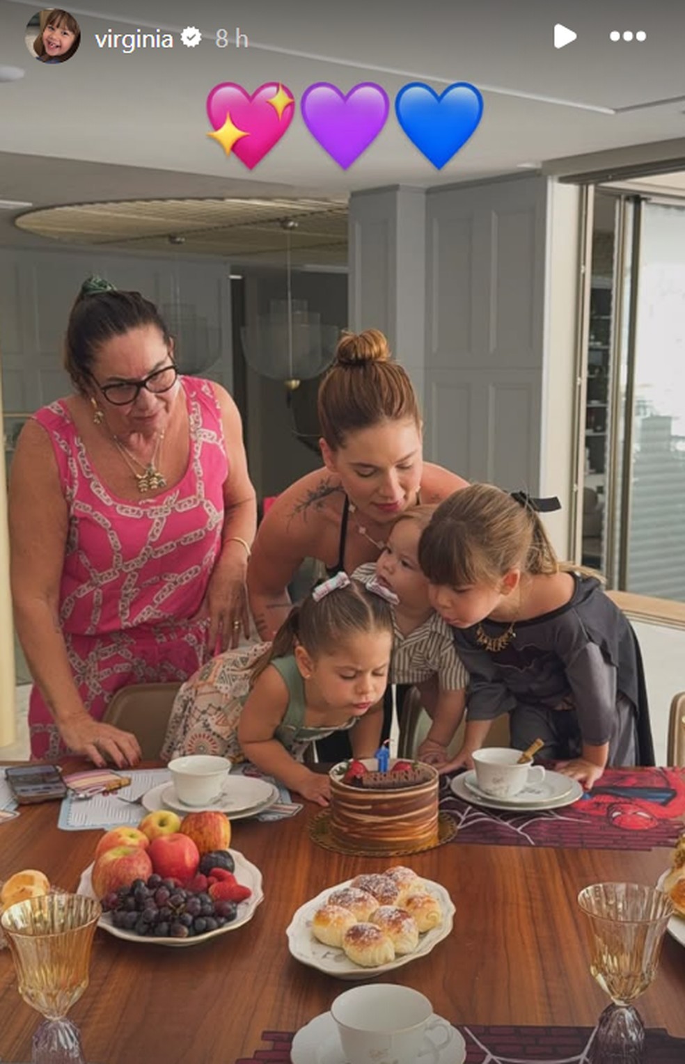 Virginia celebra 1º ano do filho — Foto: Reprodução/Instagram