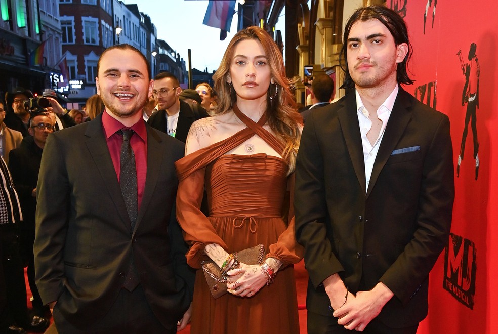 Prince Jackson, Paris Jackson e Bigi Jackson — Foto: Getty Images