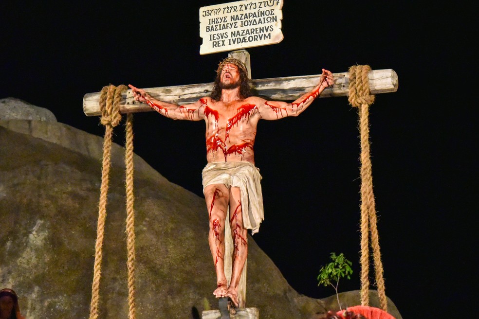 José Loreto como Jesus Cristo — Foto: Felipe Souto Maior/AgNews