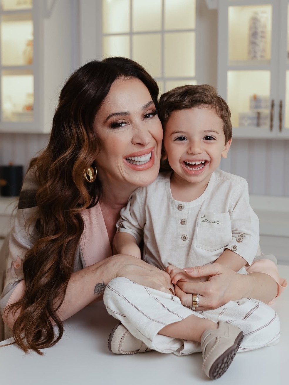 Claudia Raia e Luca — Foto: Repodução/Instagram