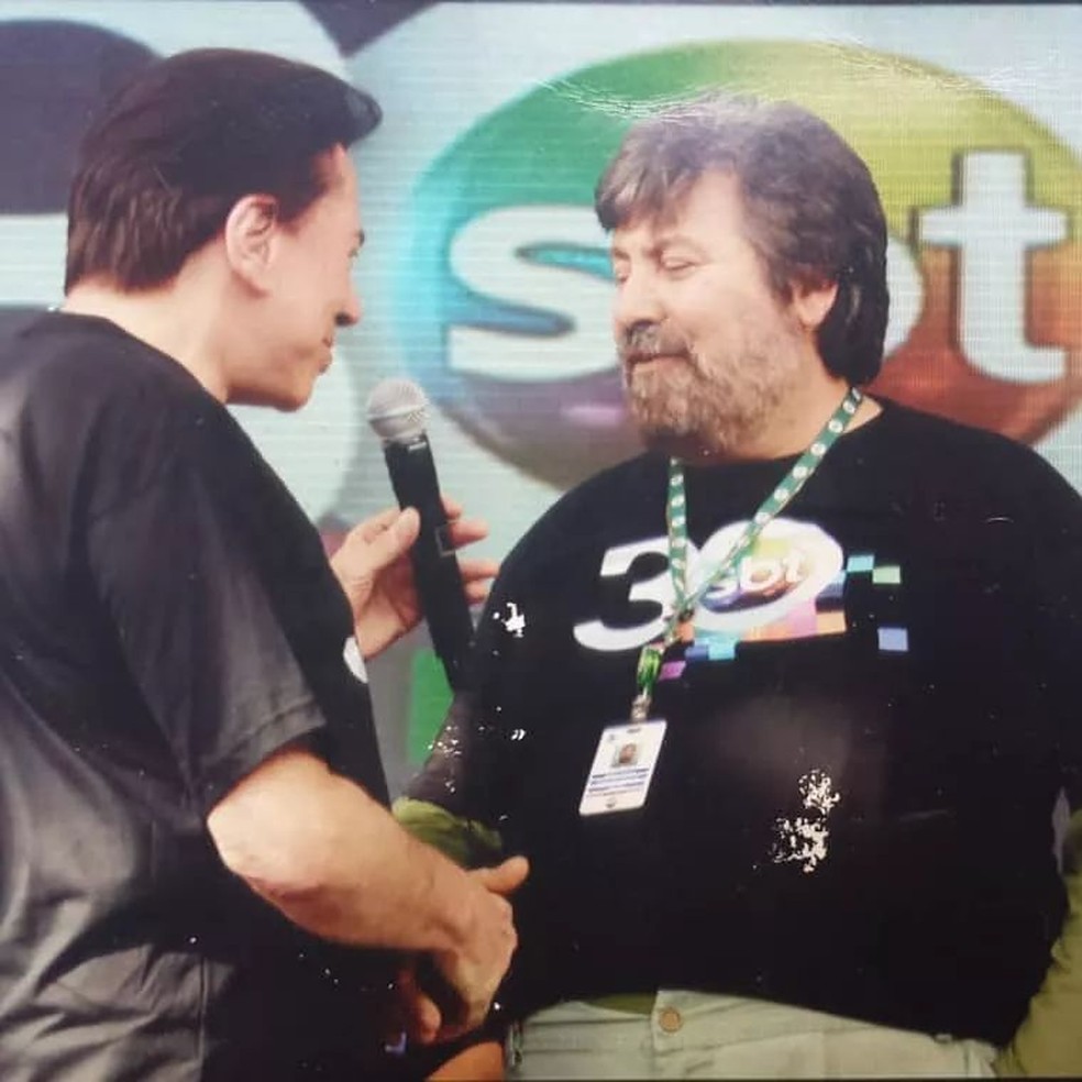 Silvio Santos e o diretor Roberto Manzoni, o Magrão, em encontro em 2011 — Foto: Reprodução/Instagram