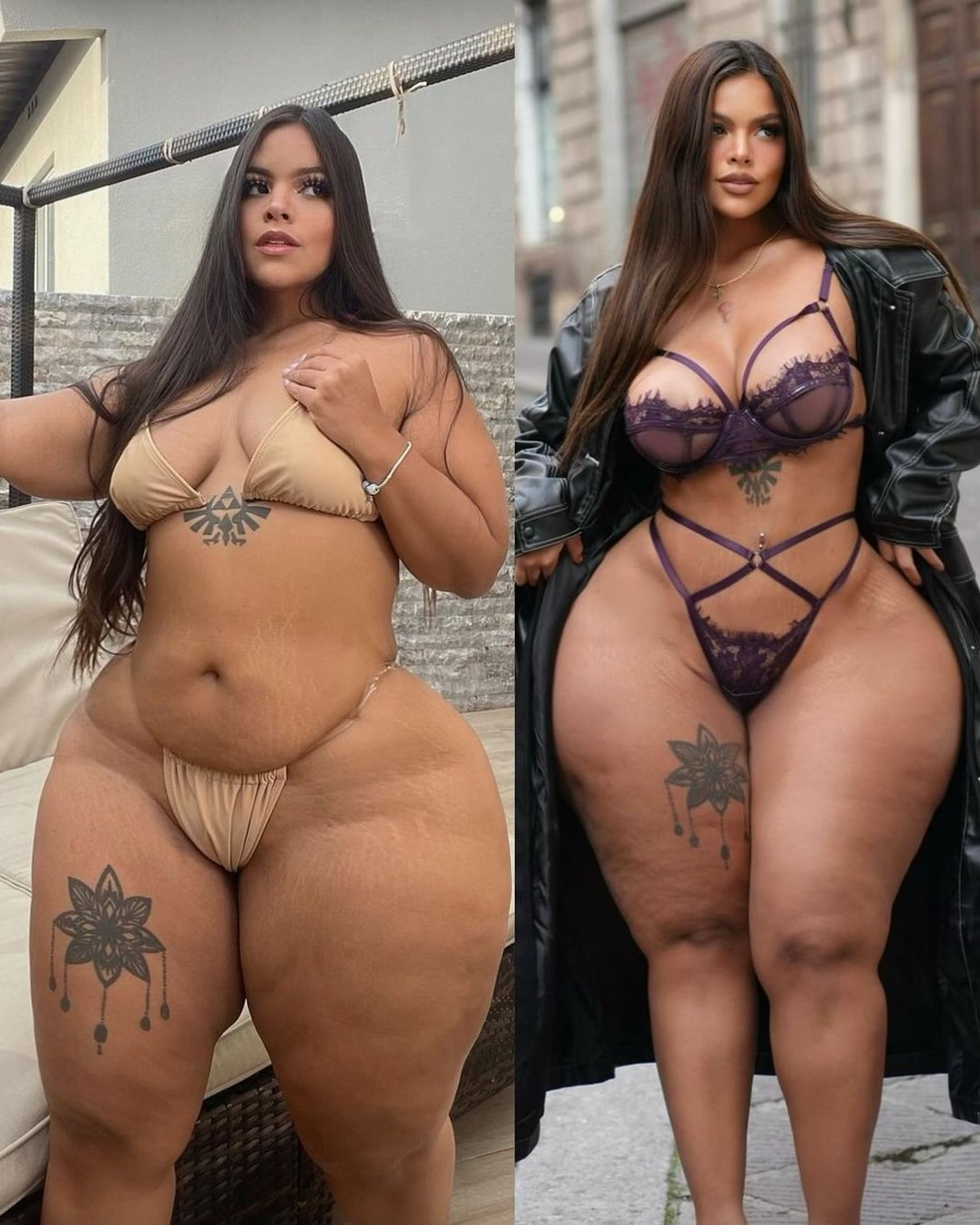 Gracie Bon posta antes e depois de emagrecer — Foto: Reprodução/Instagram