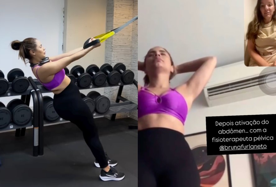 Lexa treinando