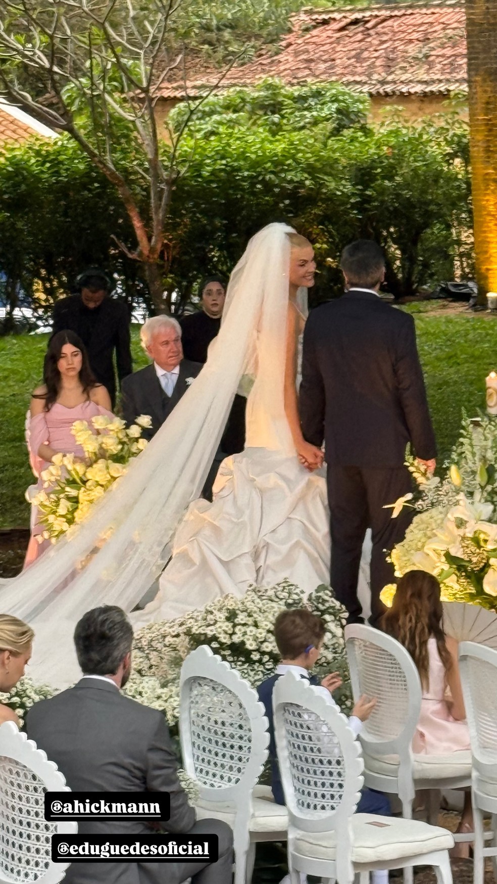 Casamento de Edu Guedes e Ana Hickmann — Foto: Reprodução/Instagram