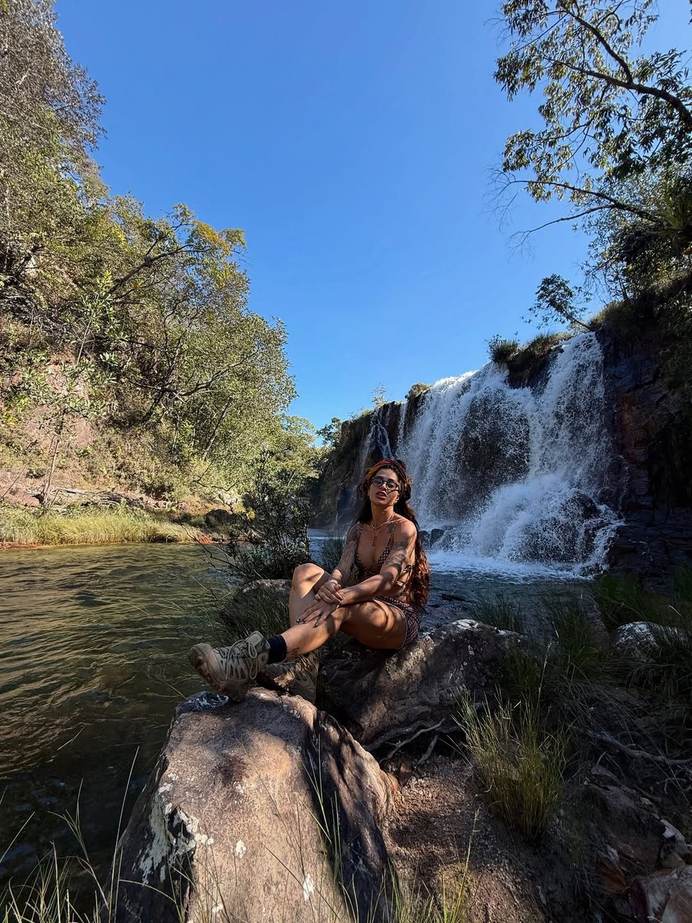 Aline Campos curte a Chapada dos Veadeiros com amiga — Foto: Reprodução/Instagram