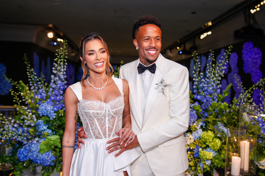 Tainá Castro e Eder Militão se casam em cerimônia milionária e repleta de  famosos