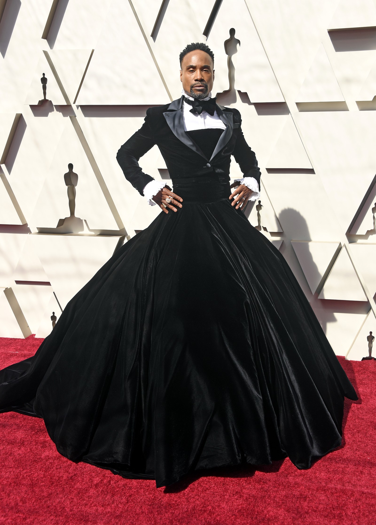 Billy Porter no Oscar de 2019, usando Christian Siriano — Foto: Getty