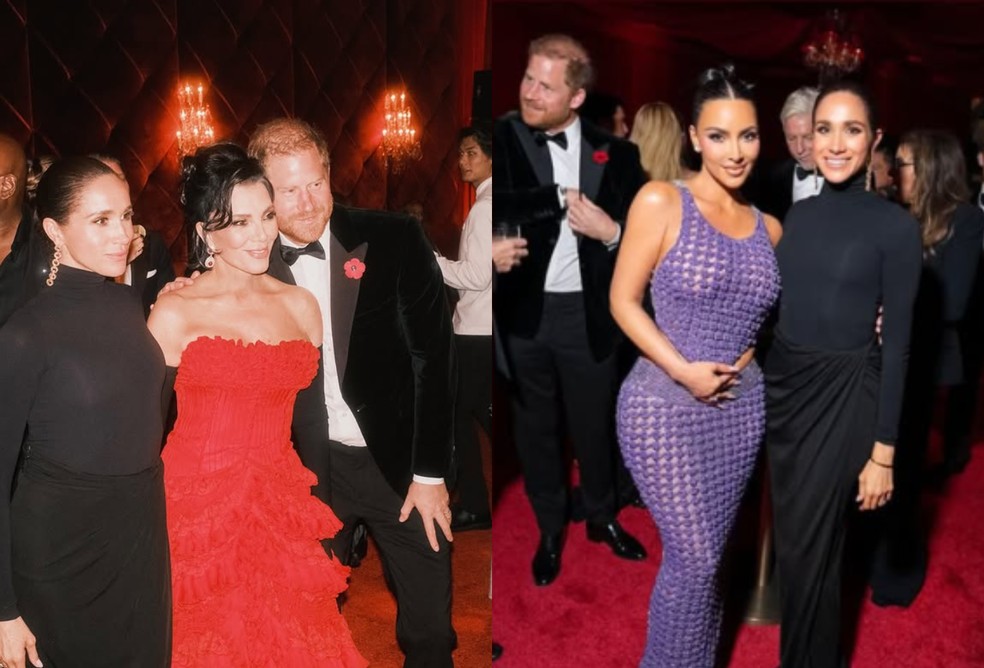 Kris Jenner e Kim Kardashian apagam fotos ao lado da família real britânica — Foto: Reprodução/Instagram