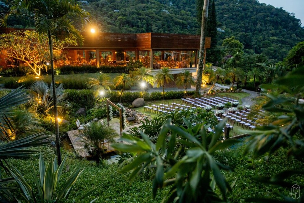 Local do casamento de Lexa e Ricardo Vianna — Foto: Divulgação / Casa do Alto