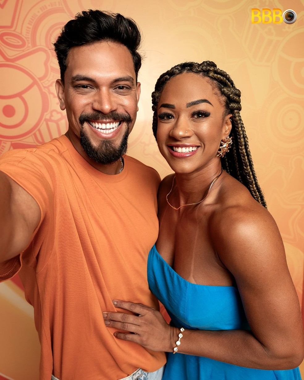 Vinícius e Aline são melhores amigos e estão no BBB 25 — Foto: Divulgação