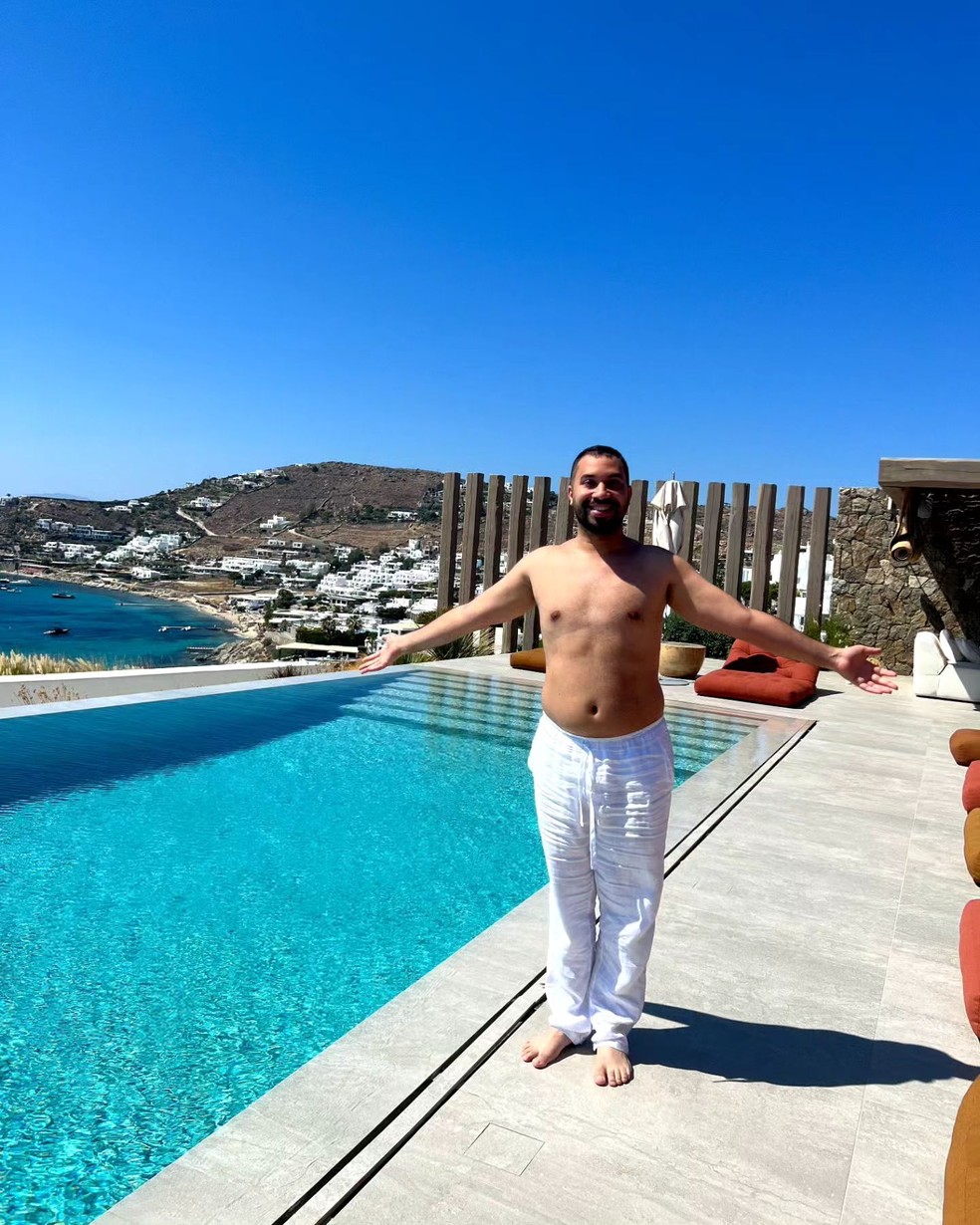 Gil do Vigor aproveita viagem para Grécia — Foto: Reprodução/Instagram