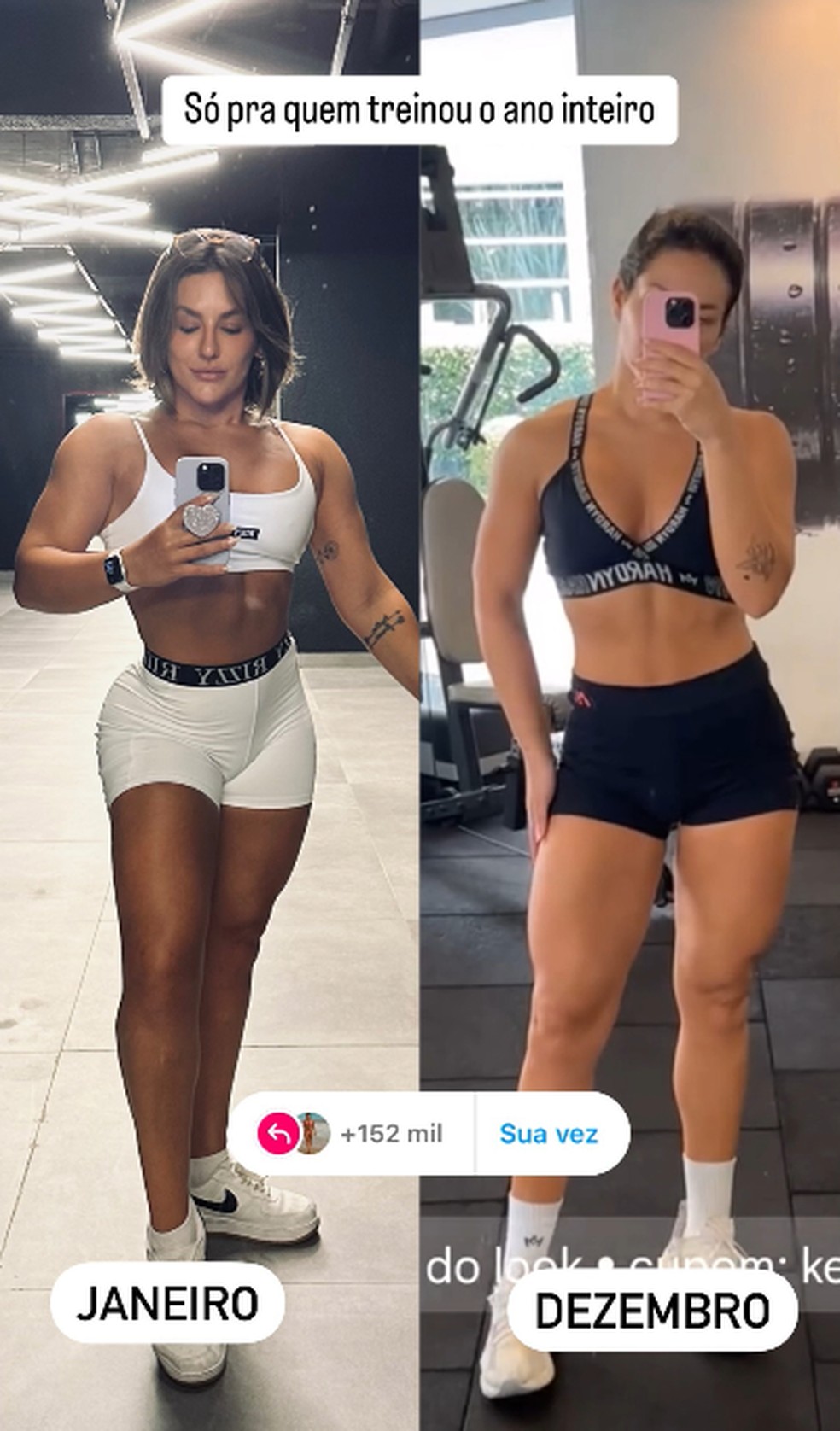 Antes e depois de Kéfera — Foto: Reprodução/Instagram