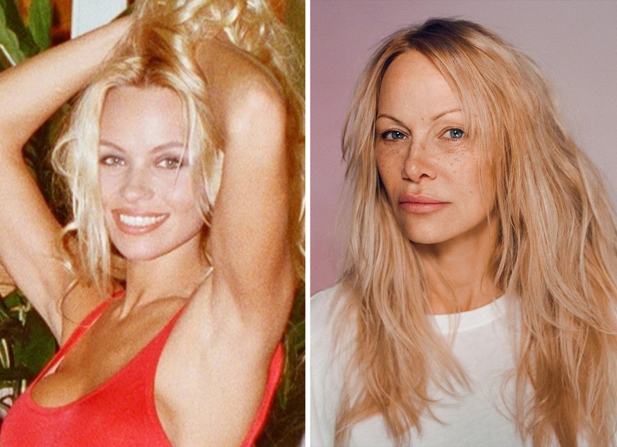Pamela Anderson posa de cara limpa e fala sobre envelhecer: 'É um alívio'
