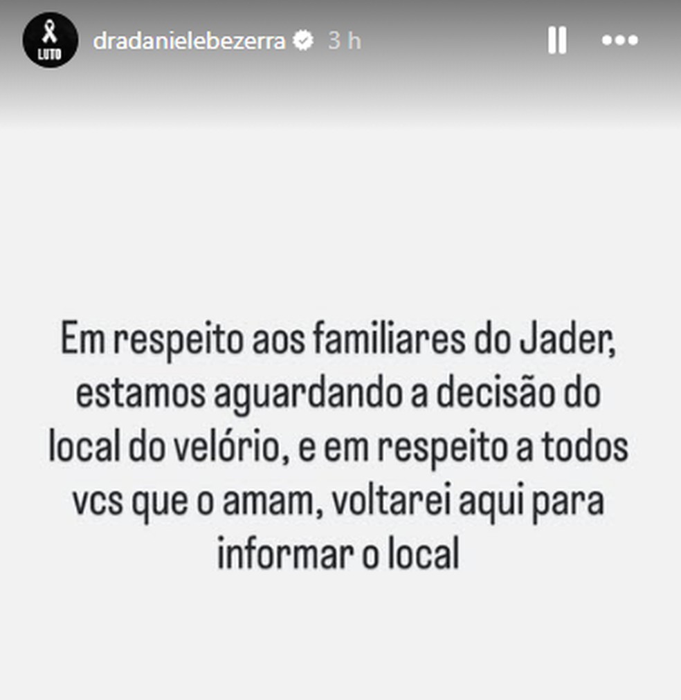 Morre Nego Jader, segurança de Deolane Bezerra — Foto: Reprodução/Instagram