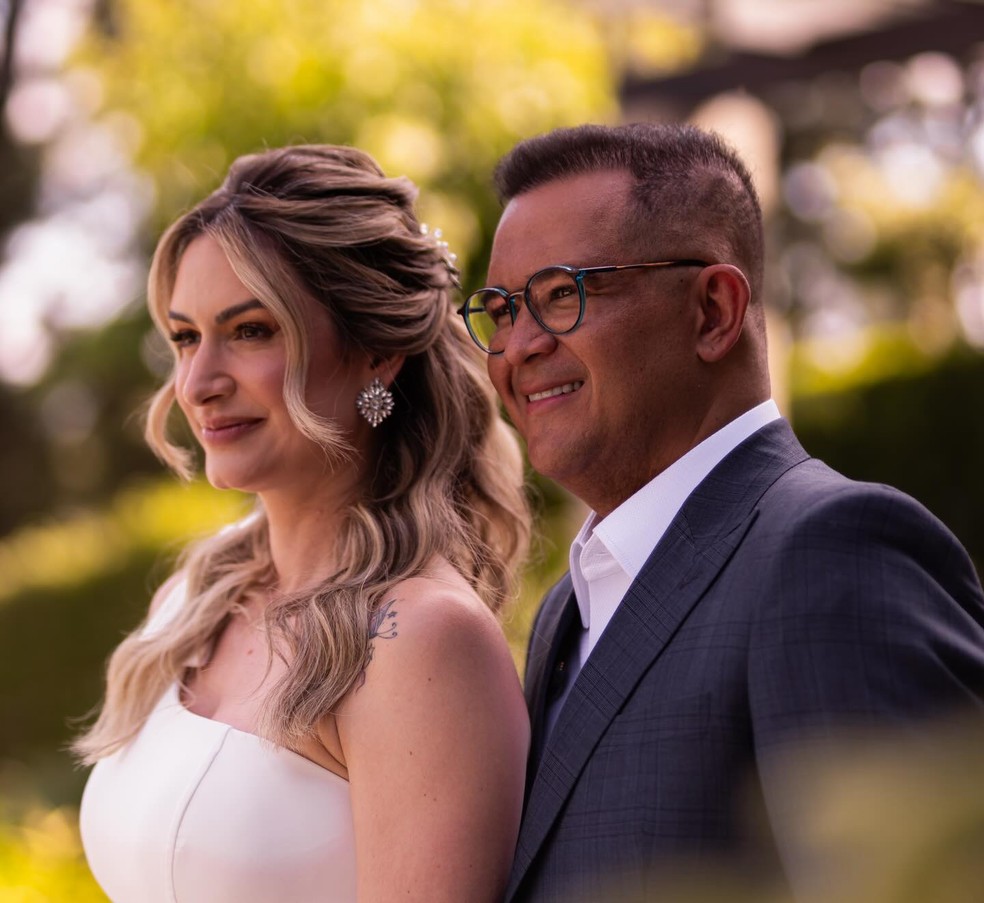 Bruno Avelar no dia do casamento — Foto: Reprodução/Instagram