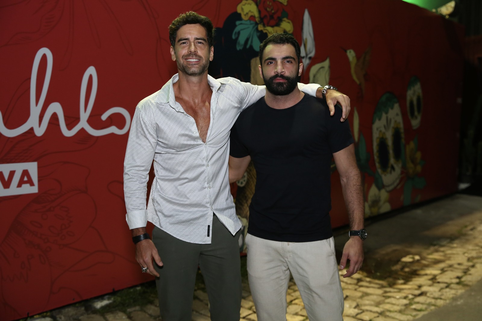 Marcos Pitombo e o namorado, Iasser Hamer Kaddourah  — Foto: Roberto Filho/BrazilNews