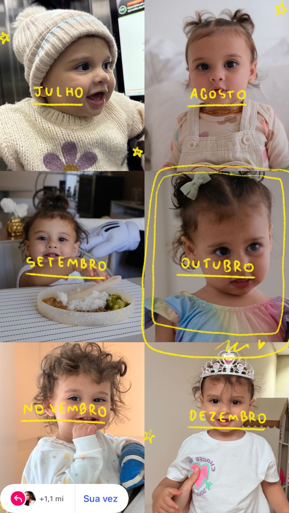 Helena, filha de Neymar — Foto: Reprodução Instagram