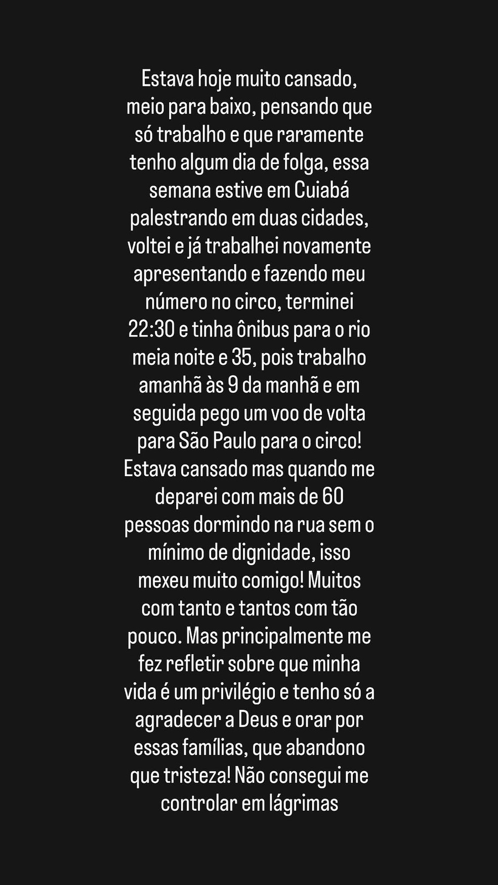 Post de Diego Hypolito — Foto: Reprodução/Instagram