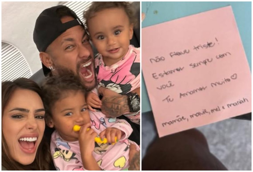 Nome de quarta filha de Neymar é mais comum entre crianças de até 6 anos