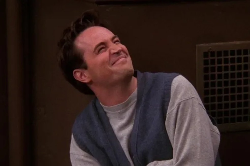 Matthew Perry, como Chandler, em Friends &mdash; Foto: Reprodu&ccedil;&atilde;o
