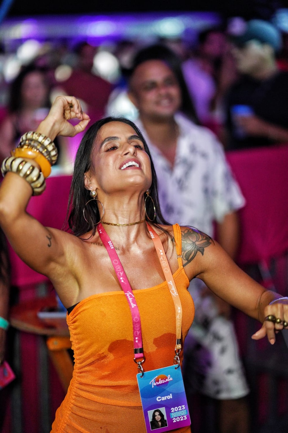 Carol Peixinho na Tardezinha em Fortaleza — Foto: Fred Pontes/Divulgação