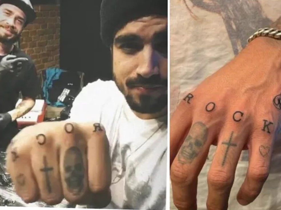 Caio Castro fez tatuagem para homenagear Rock, seu personagem em A Dona do Pedaço (Globo, 2019) — Foto: Reprodução/Instagram @diditattoo