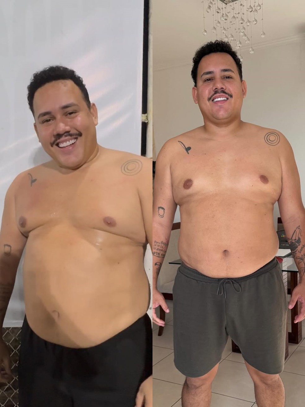 Lucas Buda perde 10 quilos em 15 dias — Foto: Reprodução/Instagram