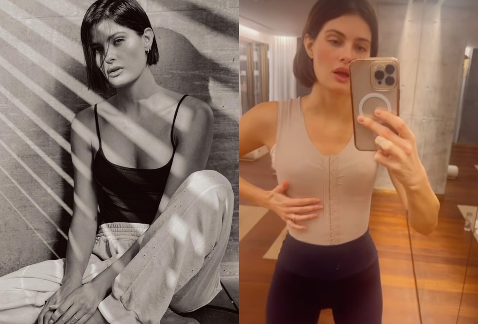 Antes e depois de Isabeli Fontana — Foto: Reprodução: Instagram