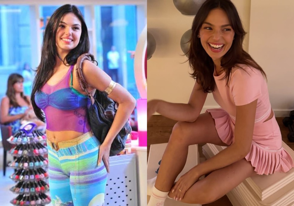 Isis Valverde: como Suellen e agora — Foto: Reprodução/Globo e Instagram