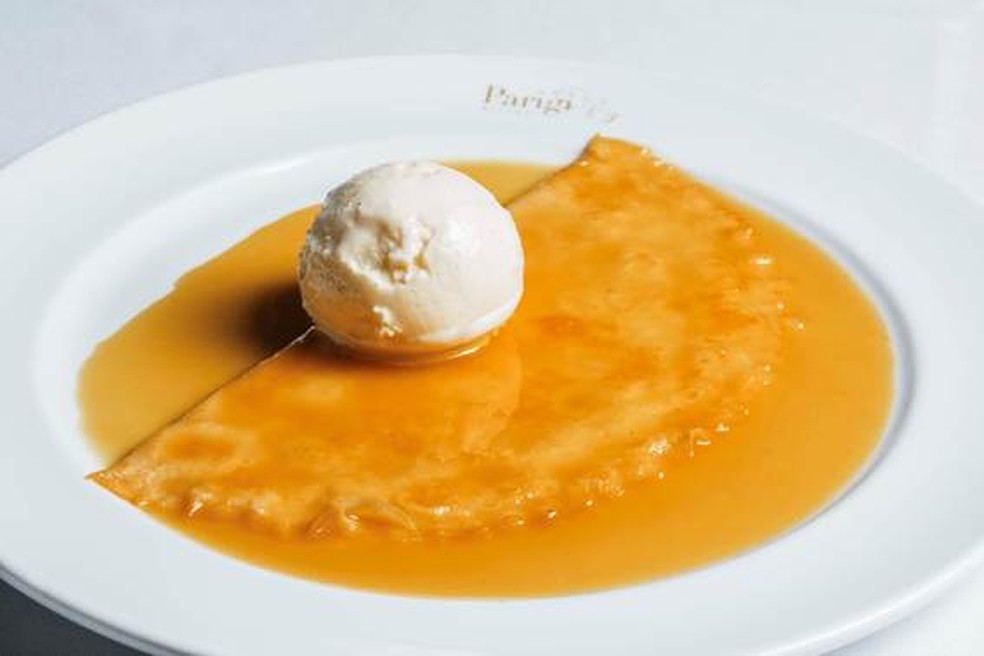 Crepe Suzette do Bistrot Parigi — Foto: Bruno Geraldi
