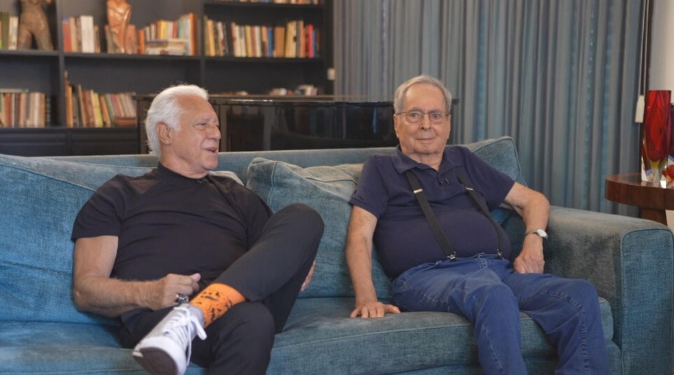 Antônio Fagundes e Benedito Ruy Barbosa participam de Globo Rural especial em homenagem aos 60 anos da TV Globo — Foto: Globo/Divulgação