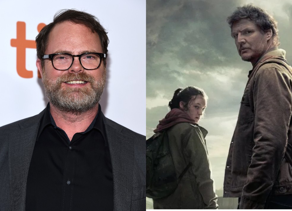 Rainn Wilson / 'The Last of Us' tem como protagonistas Bella Ramsay (Ellie) e Pedro Pascal (Joe) — Foto: Getty Images/ Divulgação