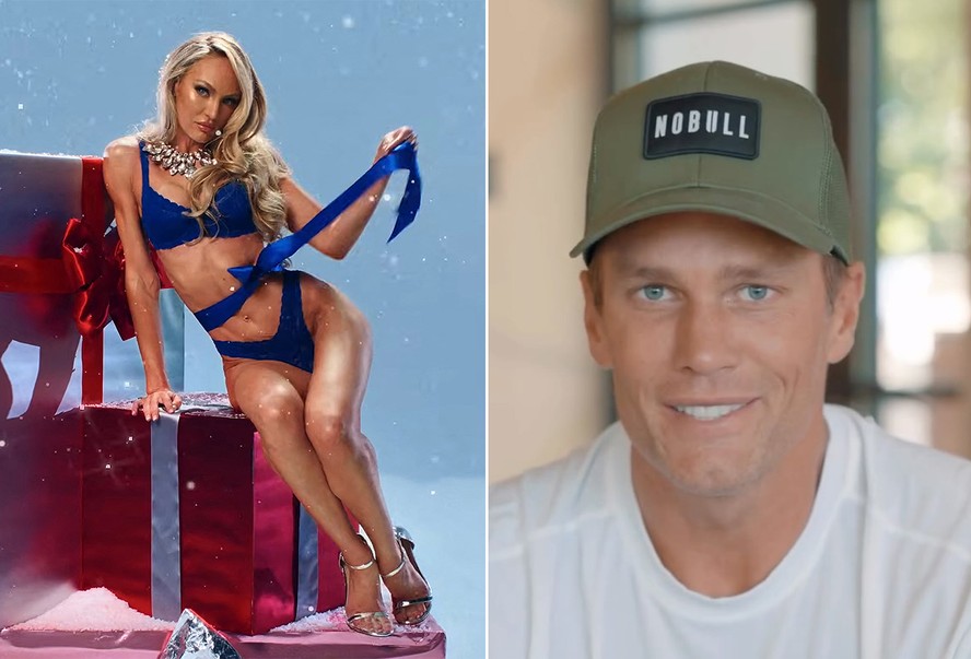 Candice Swanepoel 'se embrulha pra presente' em meio a rumores de romance com Tom Brady
