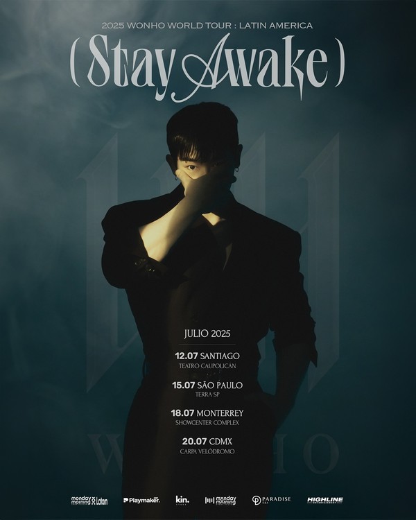 Wonho anuncia show em São Paulo com turnê 'STAY AWAKE 2025'; veja