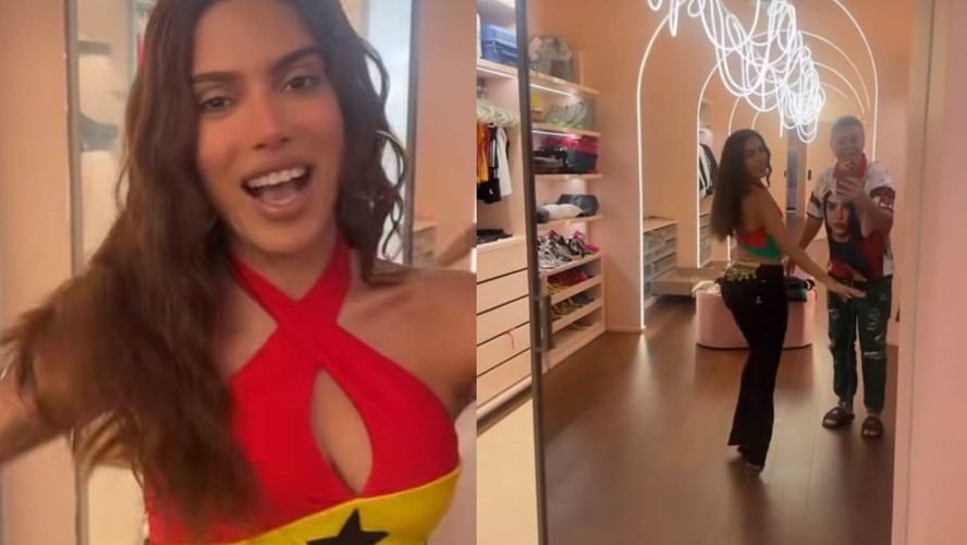 David Brazil mostra Anitta sambando