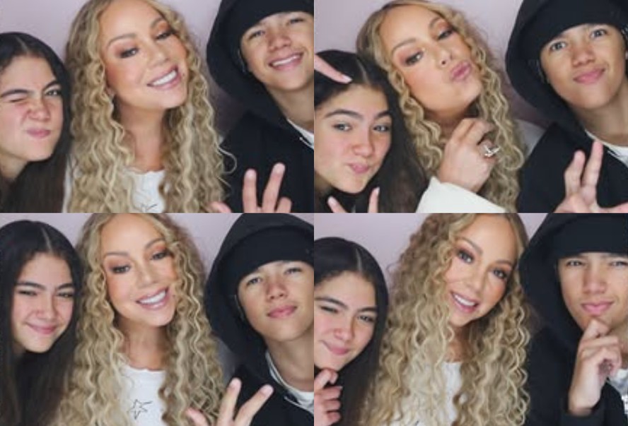 Mariah com os filhos