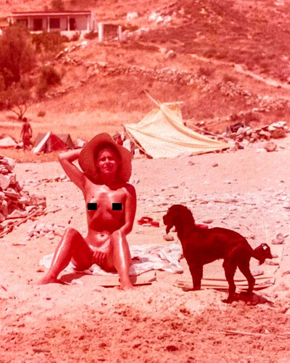 Vera Fischer em Tasos, na Grécia, em 1980 — Foto: Instagram