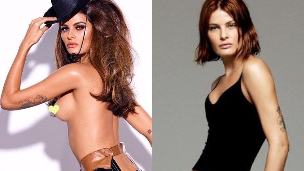Isabeli Fontana: antes e agora — Foto: @pirelli e @danielhernandezdh