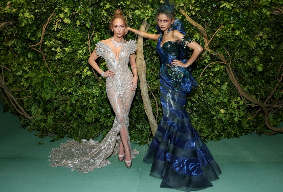 Jennifer Lopez e Zendaya — Foto: Getty Images